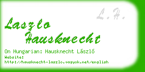 laszlo hausknecht business card