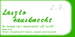 laszlo hausknecht business card